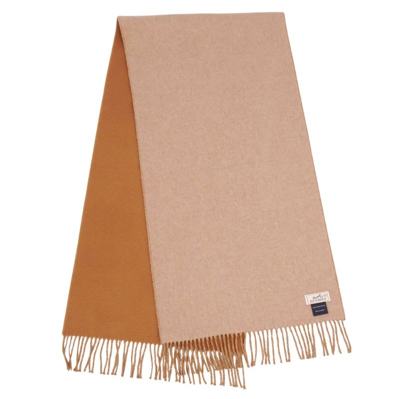 Hermes Scarf Shawl Fringe Cashmere — view 2