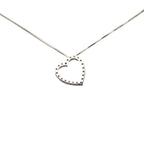 Gucci Heart Motif Diamond Pendant Necklace 18K White Gold — view 3