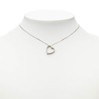 Gucci Heart Motif Diamond Pendant Necklace 18K White Gold — view 8