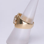 Hermes Ring 750 Gold Antique Diamond Jewelry — view 4