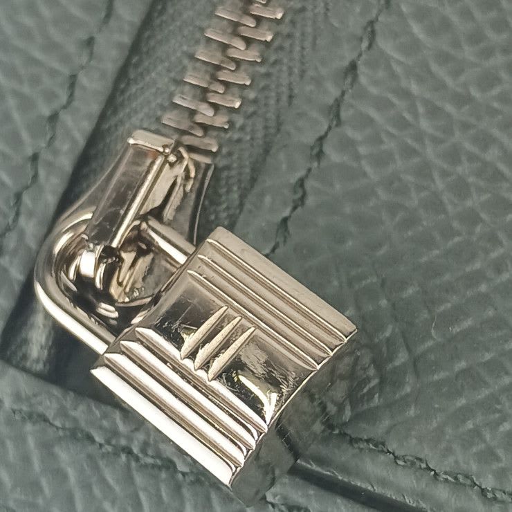 Hermes Coin Case Kelly Pocket Compact ck VERT Amande Epson — view 6