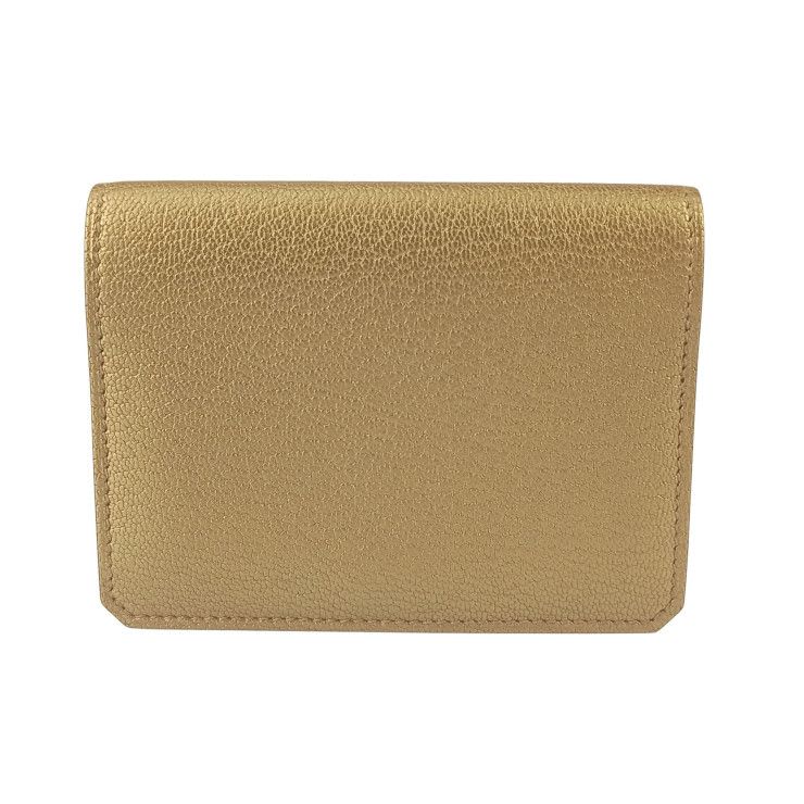 Hermes Card Case Business Holder Medor cp DORE Gold Siamese Light — view 4