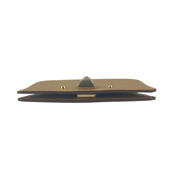 Hermes Card Case Business Holder Medor cp DORE Gold Siamese Light — view 5