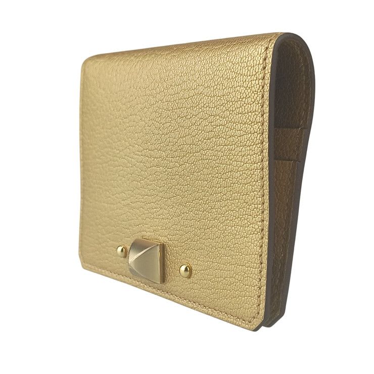 Hermes Card Case Business Holder Medor cp DORE Gold Siamese Light — view 3