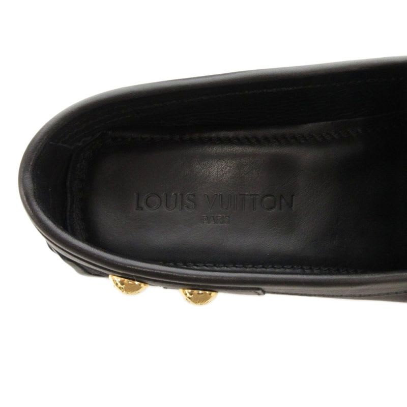 Louis Vuitton With Belt Strap Monogram Driving Shoes Loafers Leather Canvas — view 7