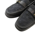 Louis Vuitton With Belt Strap Monogram Driving Shoes Loafers Leather Canvas — view 4
