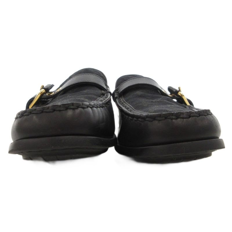 Louis Vuitton With Belt Strap Monogram Driving Shoes Loafers Leather Canvas — view 5