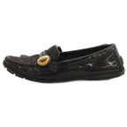 Louis Vuitton Driving Shoes Loafers Monogram Canvas 36 Black Brown JS GY62 — view 3