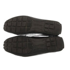 Louis Vuitton Driving Shoes Loafers Monogram Canvas 36 Black Brown JS GY62 — view 5