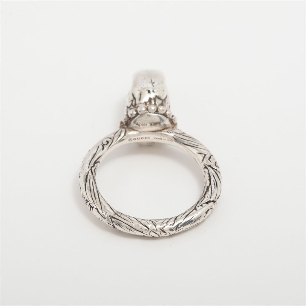 Gucci Anga Forest Eagle Head Silver Ring — view 2