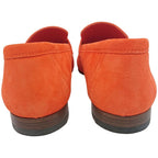 Hermes Moccasins Paris Suede Leather H Logo Loafers Shoes Orange 38 2022 — view 3