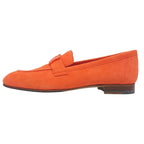 Hermes Moccasins Paris Suede Leather H Logo Loafers Shoes Orange 38 2022 — view 7