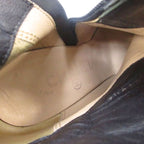 Chanel Suede Coco Mark Short Boots Heel Side Zip Black 36 — view 8