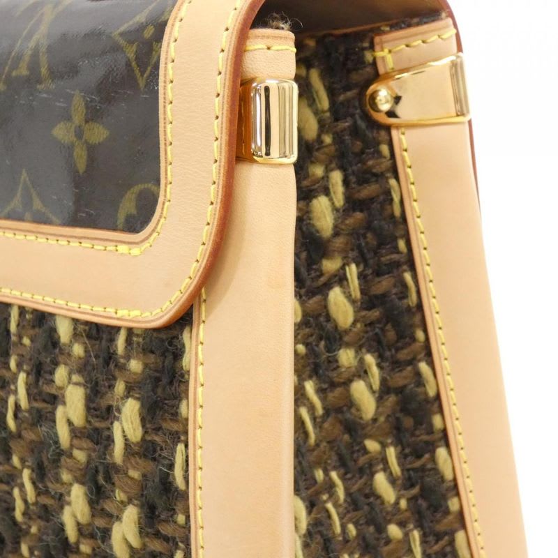 Louis Vuitton Monogram Tweed Tweedy Zip Bag Vintage