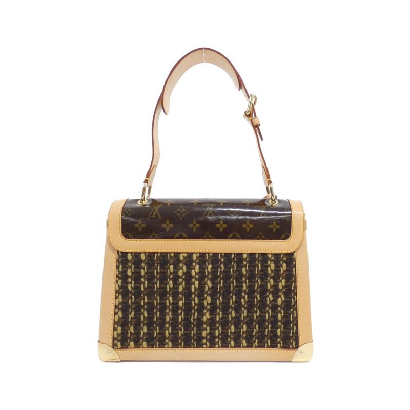Louis Vuitton Monogram Tweed Tweedy Zip Bag Vintage