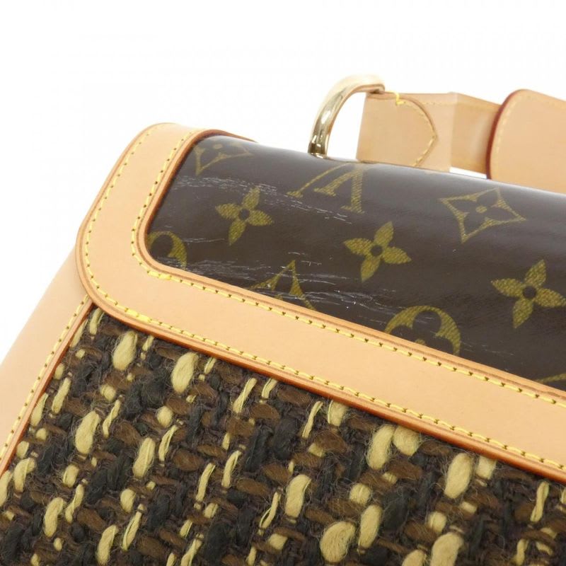 Louis Vuitton Monogram Tweed Tweedy Zip Bag Vintage