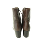 Hermes Side Zipper Short Boots Heel Brown 35.5 — view 6