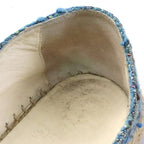 Chanel Tweed Blue Espadrilles — view 7