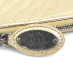 Chanel Quilted Metallic Gold Pouch