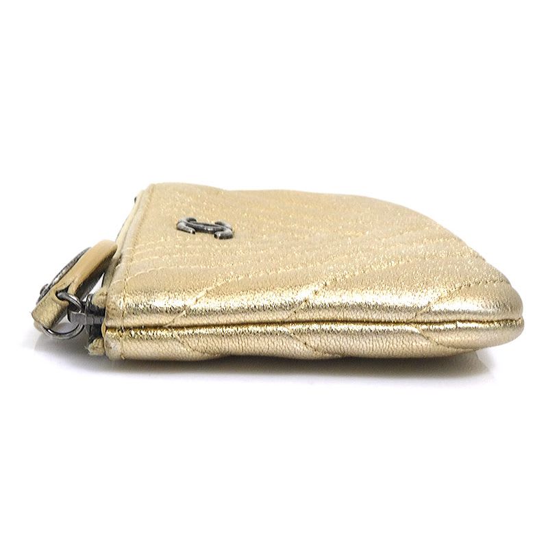 Chanel Quilted Metallic Gold Pouch