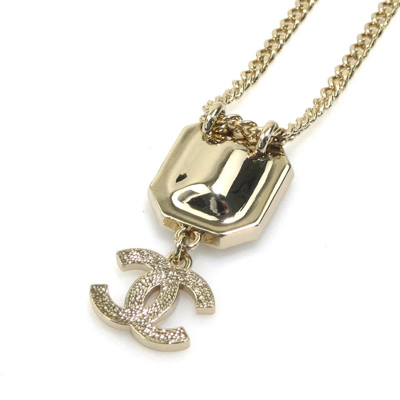 Chanel Crystal Embellished Gold-Tone Necklace — view 5