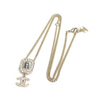 Chanel Crystal Embellished Gold-Tone Necklace — view 8