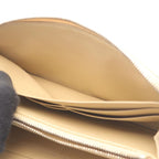 Bottega Veneta Round Long Wallet Intrecciato Beige Leather — view 7