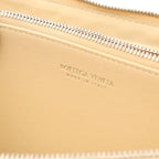 Bottega Veneta Round Long Wallet Intrecciato Beige Leather — view 4