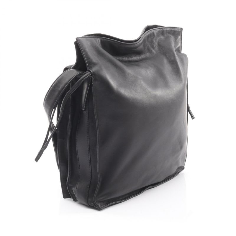 Loewe Shoulder Bag Flamenco 390.82.008 Black Leather Anagram
