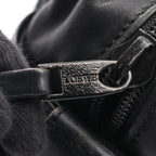 Loewe Tote Bag Anagram Black Leather Mini Boston