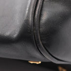 Loewe Tote Bag Anagram Black Leather Mini Boston