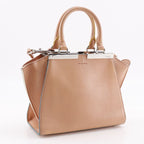 Fendi Mini Troisajour 2-Way Shoulder 8 Bh333 Calf Orange Handbag