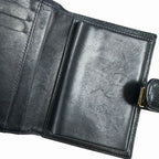 Chanel Caviar Leather Coco Mark Wallet Bifold Black AA — view 5