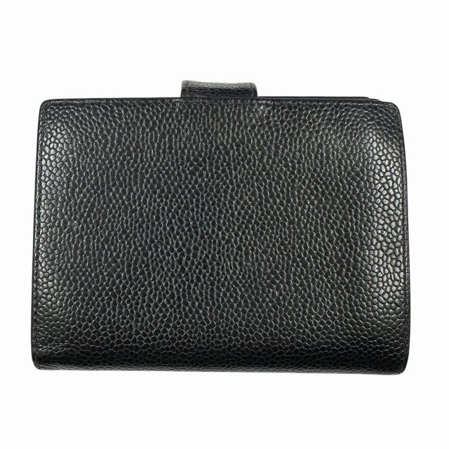 Chanel Caviar Leather Coco Mark Wallet Bifold Black AA — view 2