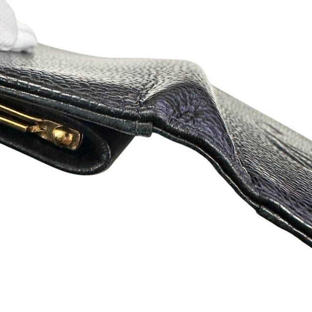 Chanel Caviar Leather Coco Mark Wallet Bifold Black AA — view 6