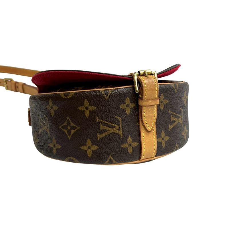 Louis Vuitton Tamburan Monogram Leather Shoulder Bag Pochette — view 8