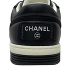 Chanel Sneakers Shoes Leather Black Coco Mark Logo — view 9