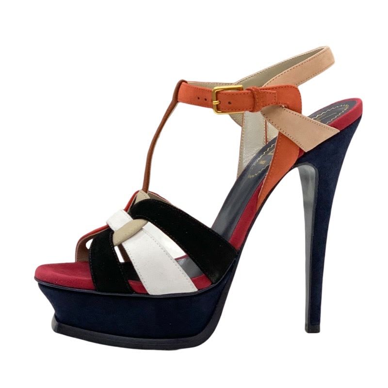 Saint Laurent Tribute Sandals Shoes Suede Multicolor — view 3