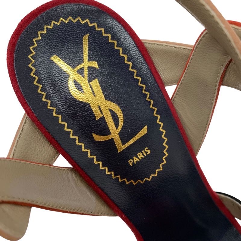 Saint Laurent Tribute Sandals Shoes Suede Multicolor — view 7