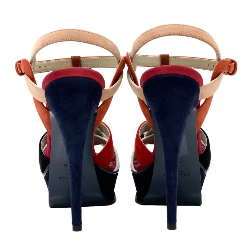 Saint Laurent Tribute Sandals Shoes Suede Multicolor — view 5