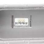 Chanel Airpods Case Charm Lambskin Coco Mark Quilted Chain Gray — view 8