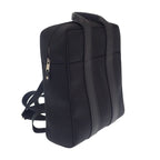 Hermes Acapulco Sac A Dos Backpack Rucksack Daypack Leather Toile Chevron Black — view 3