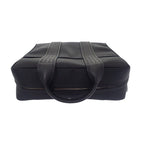 Hermes Acapulco Sac A Dos Backpack Rucksack Daypack Leather Toile Chevron Black — view 8