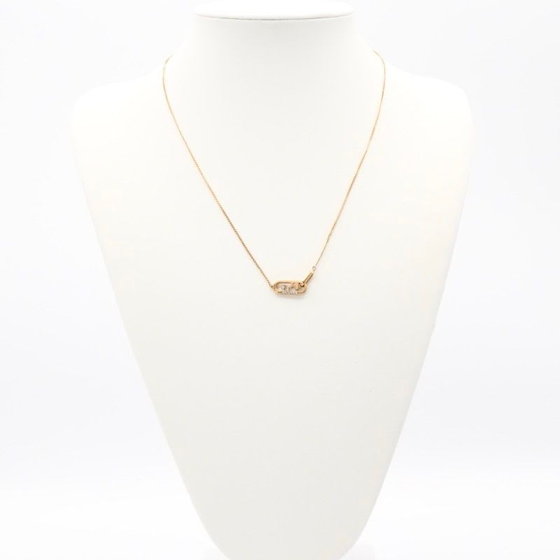 Fendi Orlock Necklace Pendant Rhinestone Logo — view 7