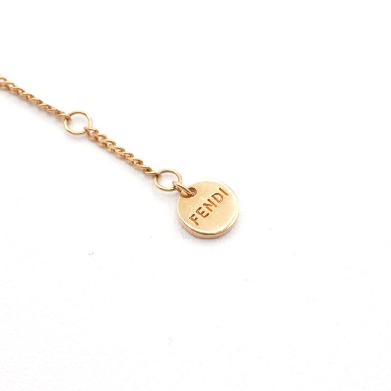 Fendi Orlock Necklace Pendant Rhinestone Logo — view 5