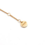 Fendi Orlock Necklace Pendant Rhinestone Logo — view 5