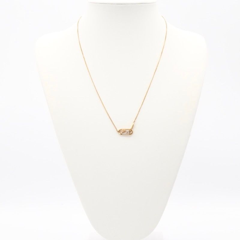 Fendi Orlock Necklace Pendant Rhinestone Logo — view 8