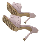 Bottega Veneta Sandals Mule Lido Intrecciato Leather Pink — view 6