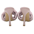 Bottega Veneta Sandals Mule Lido Intrecciato Leather Pink — view 5