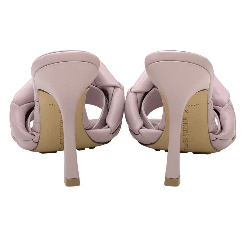 Bottega Veneta Sandals Mule Lido Intrecciato Leather Pink — view 5